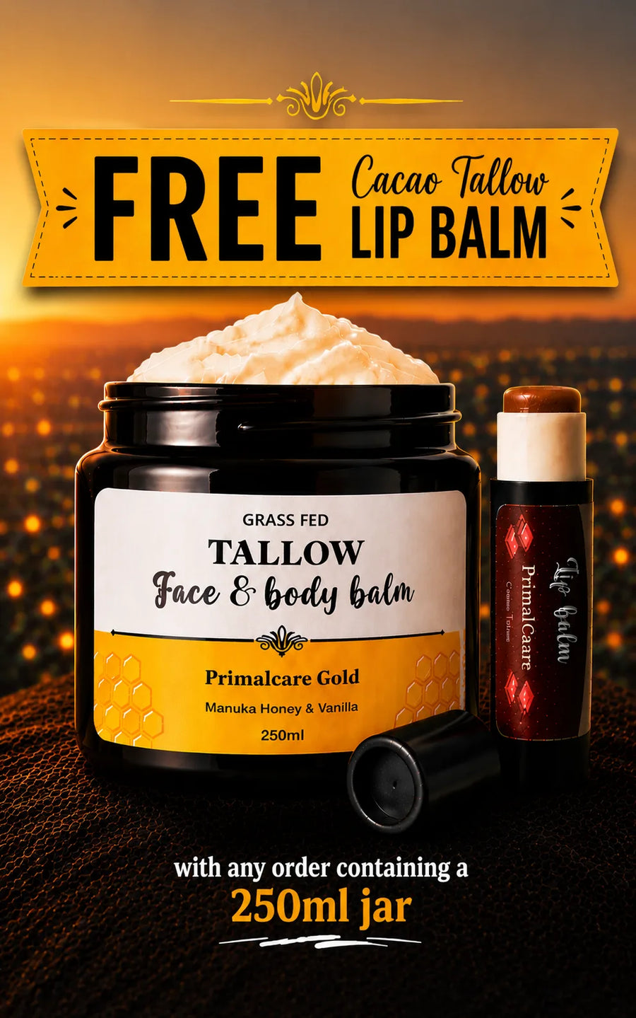 Tallow & Honey Balm for Aging Skin