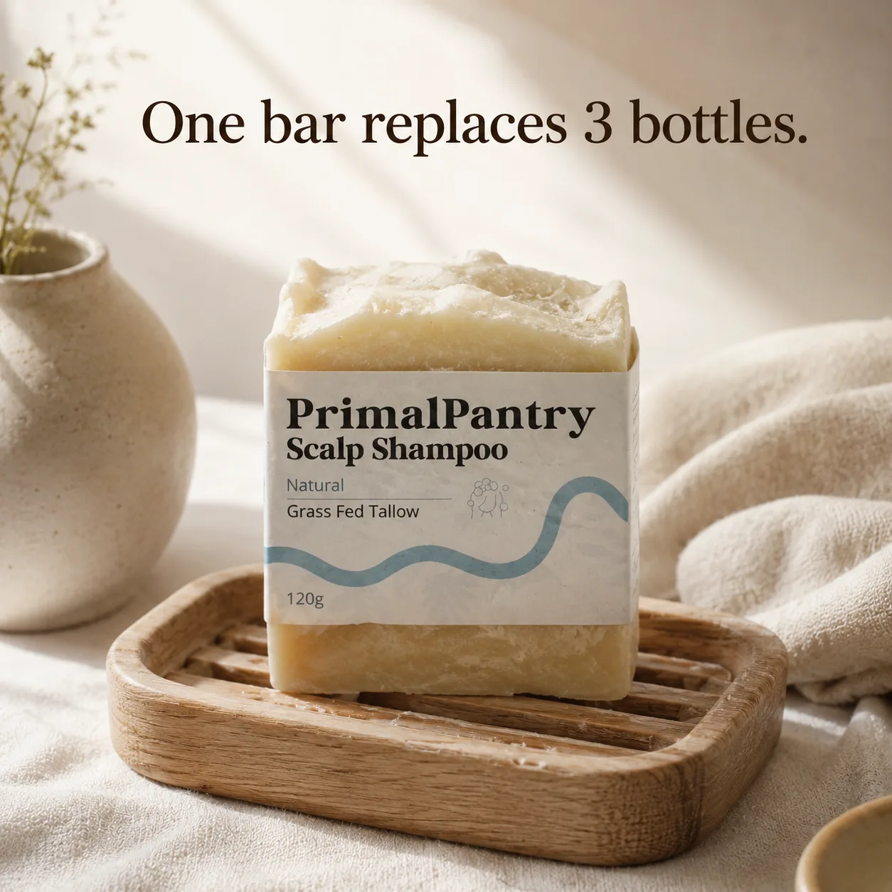 One bar replaces 3 bottles