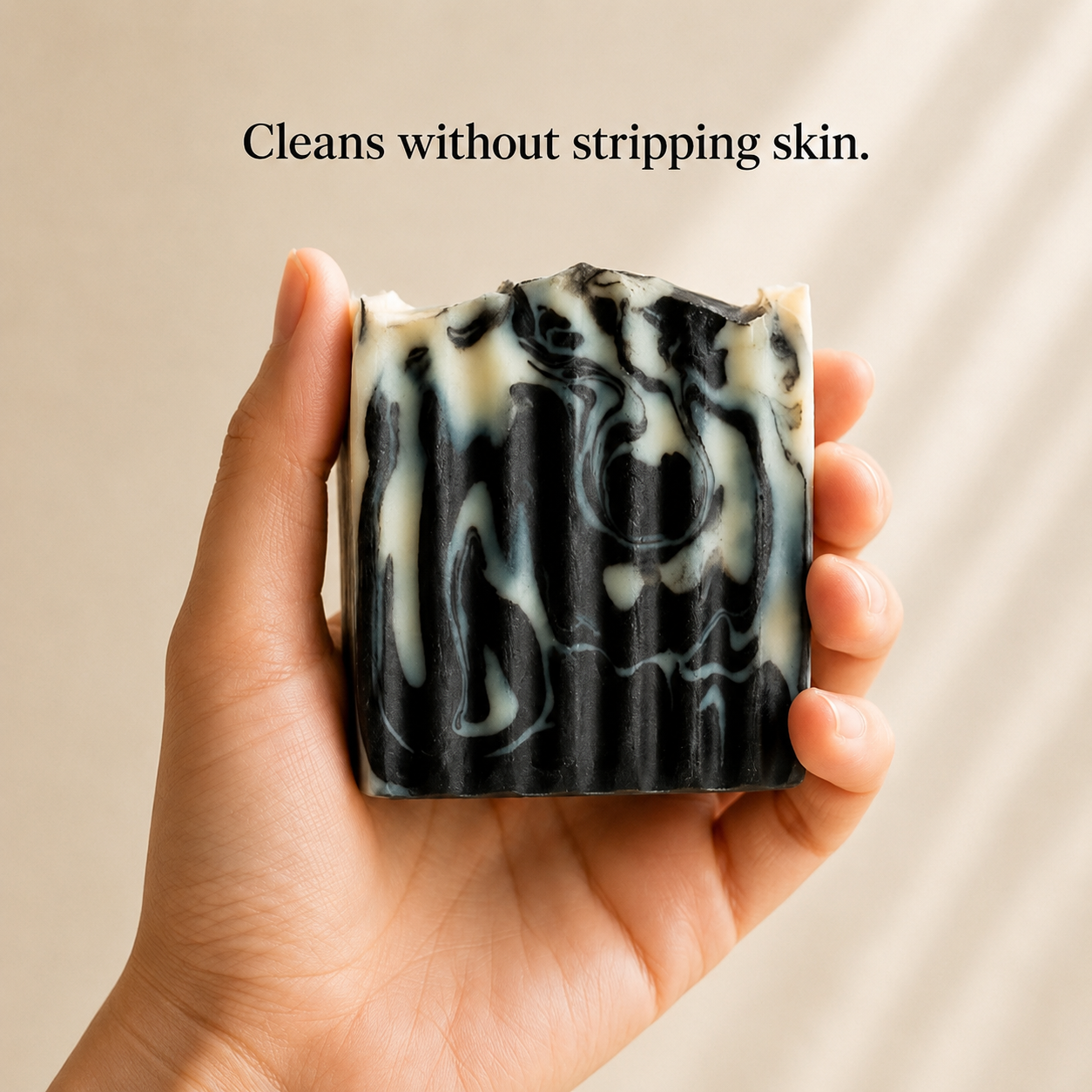 Cleans without stripping skin